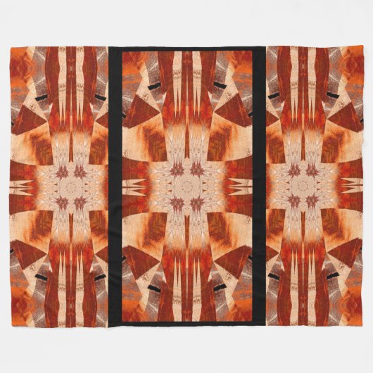 verafgelegen bloem fleece deken (Voorkant (Horizontaal))