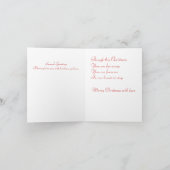 verafgelegen dochter bij kerstmis wenskaarten feestdagen kaart (Binnen)