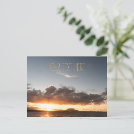 verafgelegen zonneset | Dominicaanse Republiek Briefkaart (Staand voorkant)