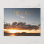 verafgelegen zonneset | Dominicaanse Republiek Briefkaart (Voorkant)