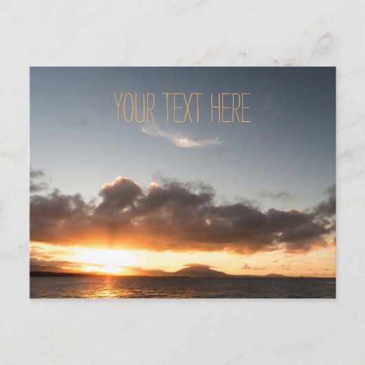 verafgelegen zonneset | Dominicaanse Republiek Briefkaart (Voorkant)