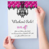 VerALE Flyer-Mode Jewelry Pink Chandelier Tufted Flyer (Hand)