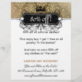 VerALE Flyer-Mode Joodse zalon Crown Gold Flyer (Achterkant)