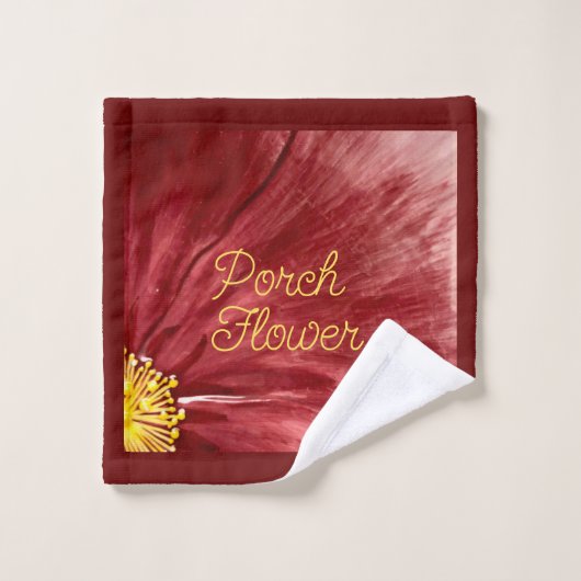 Veranda Bloem / Origineel / Bad Handdoek (Wasdoekje)