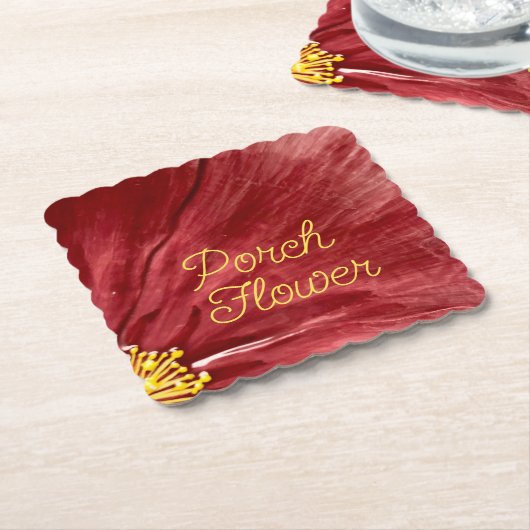 Veranda Bloem / Origineel / Kartonnen Onderzetters (Gebogen)