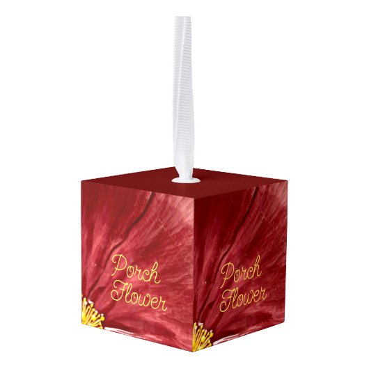 Veranda Bloem / Origineel / Kubus Ornament (Achter hoekig)