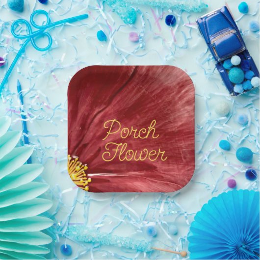 Veranda Bloem / Origineel / Papieren Bordje (Feest)