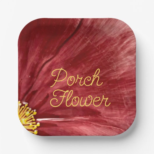 Veranda Bloem / Origineel / Papieren Bordje (Voorkant)