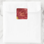 Veranda Bloem / Origineel / Vierkante Sticker (Tas)