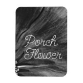 Veranda Bloem / Zwart-wit / Flexibele foto Magneet (Verticaal)