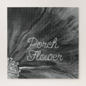 Veranda Bloem / Zwart-wit / Legpuzzel (Verticaal)