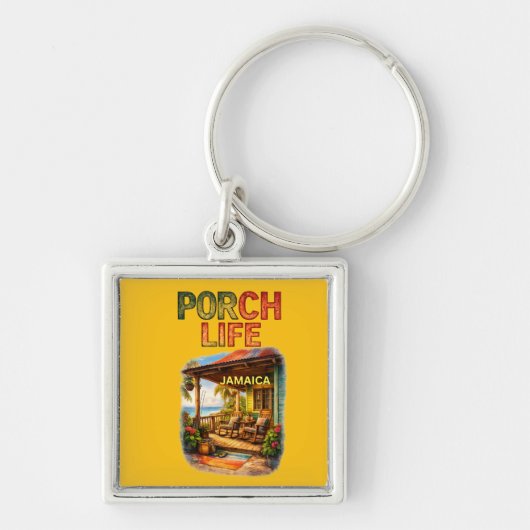 Veranda leven Jamaica Sleutelhanger (Voorkant)