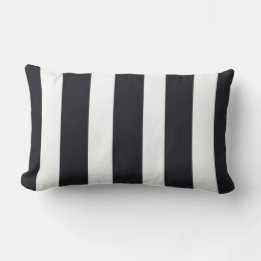 Veranda Lumbar Sierkussen voor Patio B & W Stripes Buitenkussen