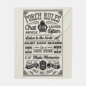 Veranda regels fleece deken (Voorkant)