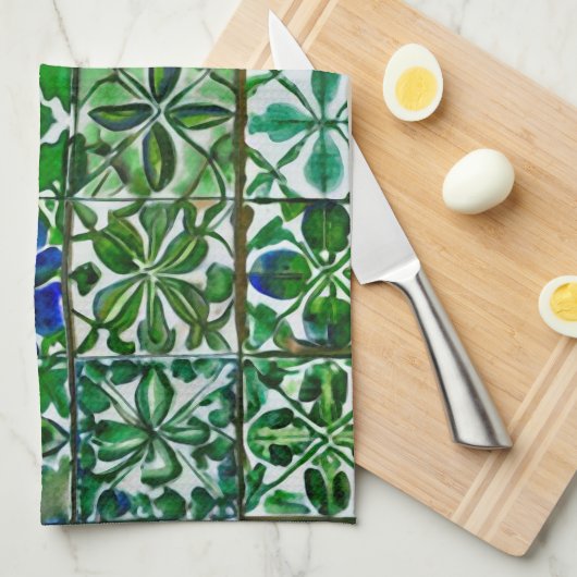 Veranda Verde Theedoek (Quarter Fold)