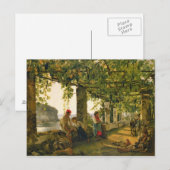 Verandah met wijnstokken, 1828 briefkaart (Voorkant / Achterkant)