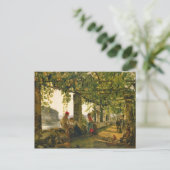 Verandah met wijnstokken, 1828 briefkaart (Staand voorkant)