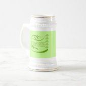 Verander achtergrondkleur-Ierse Zegen Bierpul (Voorkant links)