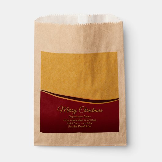 Verander ALLE tekst Organisatie Kerstfeest Bedankzakje (Voorkant)