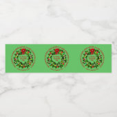 Verander ALLE Tekst Organisatie Kerstfeest Water Waterfles Etiket (Enkel label)