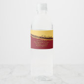 Verander ALLE tekst Organisatie Kerstfeest Waterfles Etiket (Voorkant)