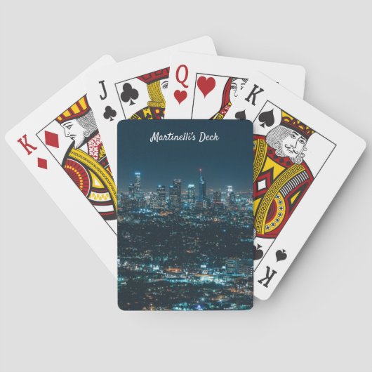 Verander alleen de naam Nachtleven Pokerkaarten (Achterkant)