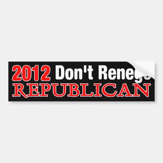 Verander Amerika niet Bumpersticker (Voorkant)
