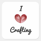 Verander 'Crafting' in Elk Woord 3-inch Vierkante Sticker (Voorkant)