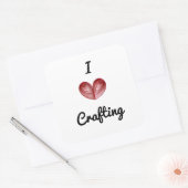 Verander 'Crafting' in Elk Woord 3-inch Vierkante Sticker (Envelop)