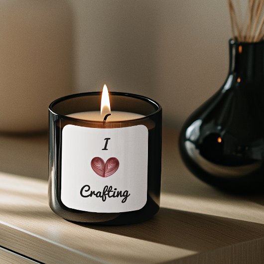 Verander 'Crafting' in Elk Woord 3-inch Vierkante Sticker