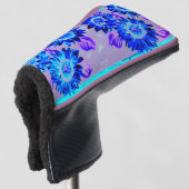 Verander de achtergrondkleur van zonnebloemen golfheadcover (3/4 voorkant)