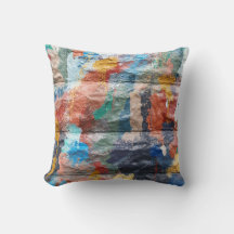 Verander de Achterkleur Abstracte Graffiti Pillow