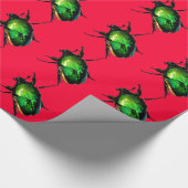 Verander de Beetel van de Kleur Scarab Cadeaupapier (Hoek)