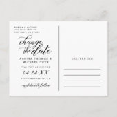 Verander de Collage van de Foto van de Moderne Zwa Aankondigingskaart (Achterkant)