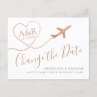 Verander de Datum Bronze Copper Destination Weddin