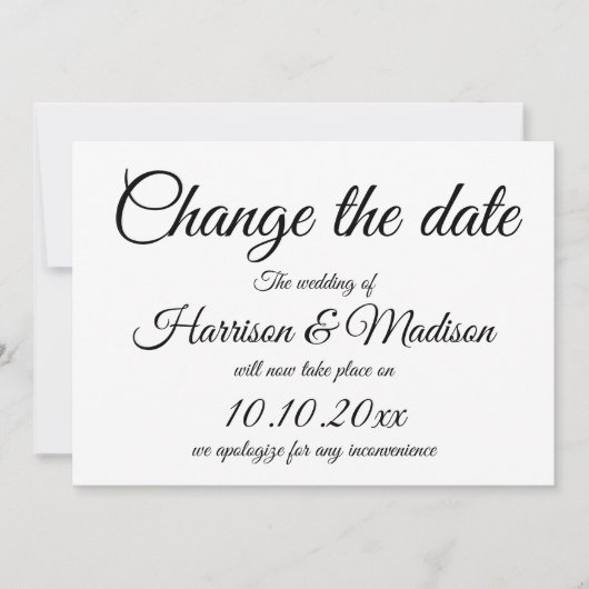 Verander de Datum, de Aankondiging van het Wedden  (Voorkant)