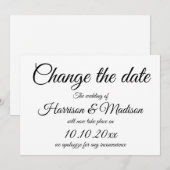 Verander de Datum, de Aankondiging van het Wedden  (Voorkant / Achterkant)