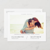 Verander de Datum Eenvoudige Chic Aangepaste Fotob Briefkaart (Voorkant / Achterkant)