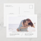 Verander de Datum Eenvoudige Chic Aangepaste Fotob Briefkaart (Voorkant / Achterkant)