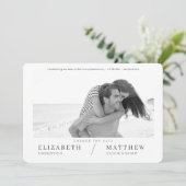 Verander de Datum Eenvoudige Chic Aangepaste Fotob Save The Date (Staand voorkant)