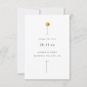 Verander de Datum Eenvoudige Minimale Waterverf Fl (Voorkant)