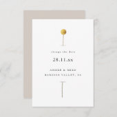 Verander de Datum Eenvoudige Minimale Waterverf Fl (Voorkant / Achterkant)