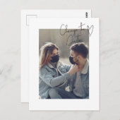 Verander de Datum Eenvoudige Uitstel van de Foto v Briefkaart (Voorkant / Achterkant)