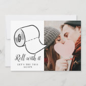 Verander de datum foto Huwelijk uitgesteld eveneme Kaart (Voorkant)