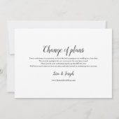 Verander de datum foto Huwelijk uitgesteld eveneme Kaart (Achterkant)