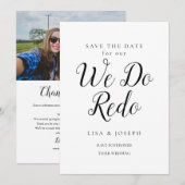 Verander de datum foto Huwelijk uitgesteld Nieuwe Kaart (Voorkant / Achterkant)