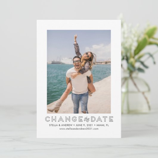 Verander de Datum Foto Kaart (Staand voorkant)