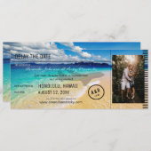 Verander de datum foto & strand - Bestemming Kaart (Voorkant / Achterkant)