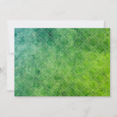 Verander de Datum Foto Wedding Med Green Parchment Save The Date (Achterkant)