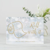 Verander de datum Geannuleerde update Winter Save The Date (Staand voorkant)